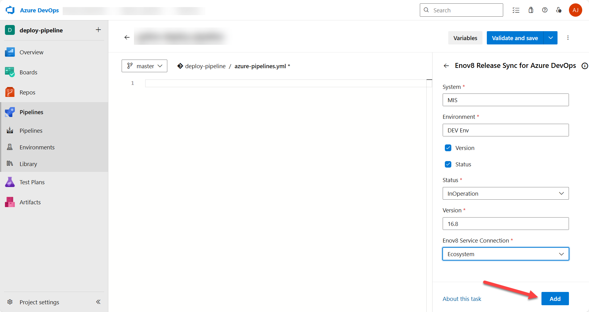 Sample yaml